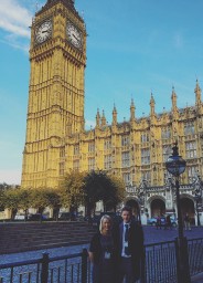 Emily St John and Steve McFadyen at the Houses of Parliament